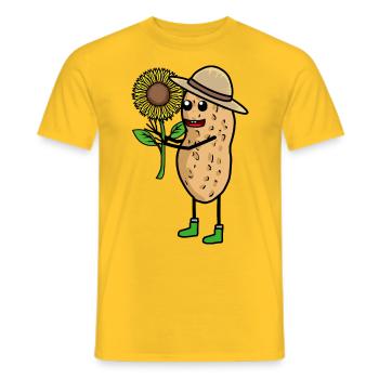 Cacahuète Jardinier Fleur De Tournesol - T-shirt homme - jaune - Devant - AI Model Male 178 dark (178cm)