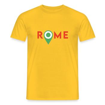 Rom (Rom) - Männer T-Shirt - Gelb - Vorne - AI Model Male 178 dark (178cm)