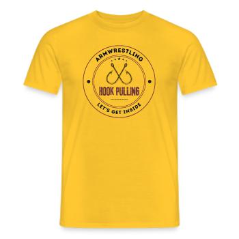 Hook Pulling - Männer T-Shirt - Gelb - Vorne - AI Model Male 178 dark (178cm)