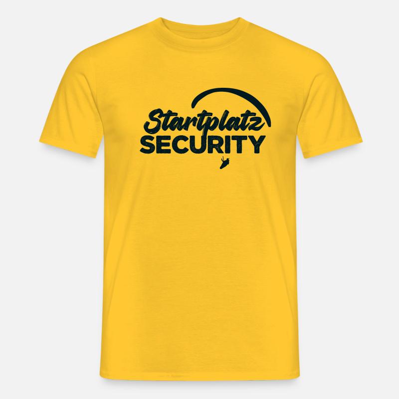 Startplatz Security - Männer T-Shirt - Gelb