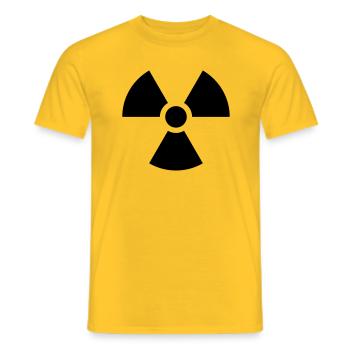 Radioaktiv Nuklear Gefahr - Männer T-Shirt - Gelb - Vorne - AI Model Male 178 dark (178cm)