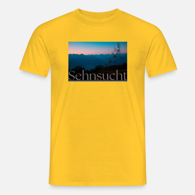 Sehnsucht - Männer T-Shirt - Gelb