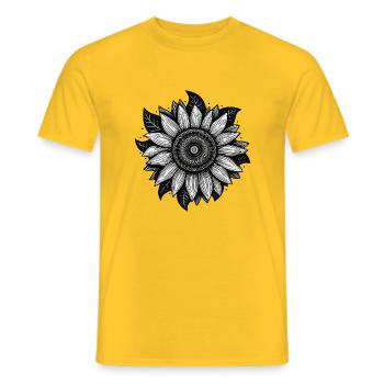 Tournesol - T-shirt homme - jaune - Devant - AI Model Male 178 dark (178cm)