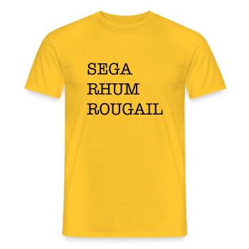 Rougail - T-shirt homme - jaune - Devant - AI Model Male 178 dark (178cm)