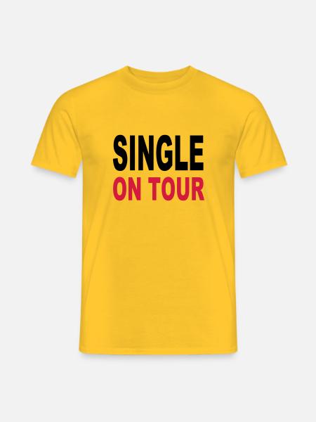 Single - T-shirt homme - jaune