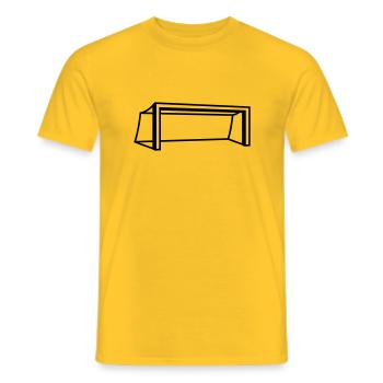 Soccer Goal Design - Männer T-Shirt - Gelb - Vorne - AI Model Male 178 dark (178cm)