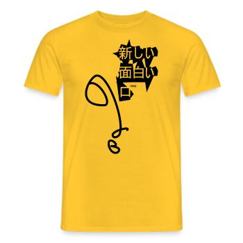 B comme beauté - T-shirt homme - jaune - Devant - AI Model Male 178 dark (178cm)