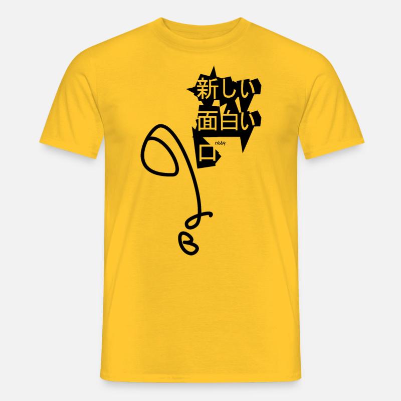 B comme beauté - T-shirt homme - jaune
