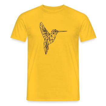 oiseau - T-shirt homme - jaune - Devant - AI Model Male 178 dark (178cm)