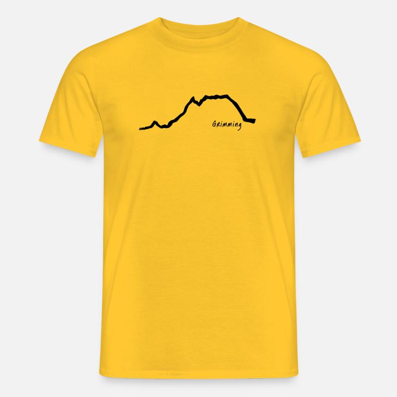 Grimming black - Männer T-Shirt - Gelb