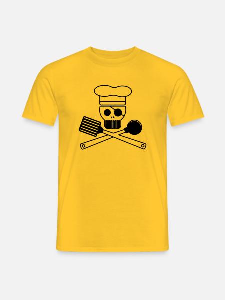 Cuisine Pirate T-shirts, pulls et accessoires - T-shirt homme - jaune