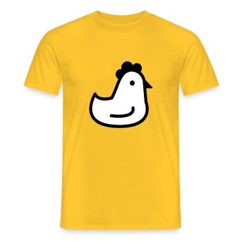 Baby Chicken Icon - Männer T-Shirt - Gelb - Vorne - AI Model Male 178 dark (178cm)