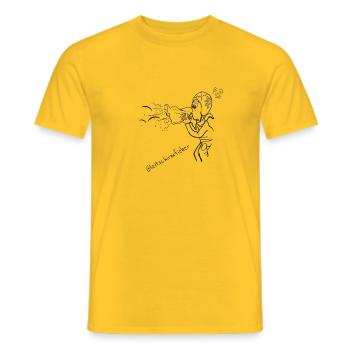 Parapente Aviateur Fièvre - T-shirt homme - jaune - Devant - AI Model Male 178 dark (178cm)