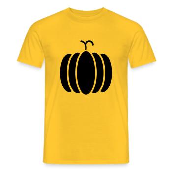citrouille 14 - T-shirt homme - jaune - Devant - AI Model Male 178 dark (178cm)
