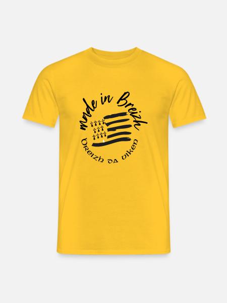 made in breizh - T-shirt homme - jaune