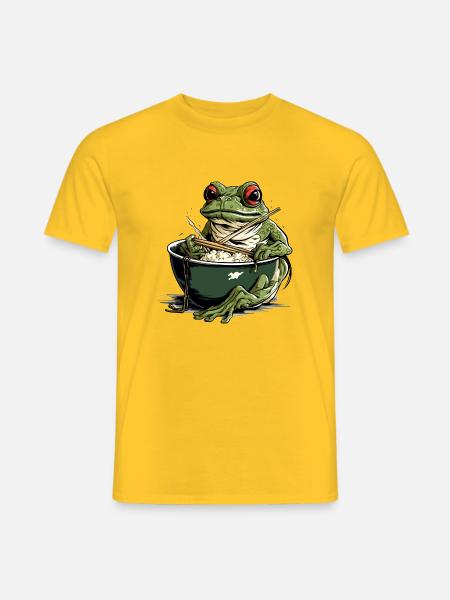 Juwel der Frosch - Männer T-Shirt - Gelb