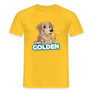 TEAM Golden Retriever - T-shirt homme - jaune - Devant - AI Model Male 178 dark (178cm)