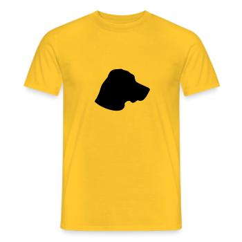 Hund Labrador Kopf Dog - Männer T-Shirt - Gelb - Vorne - AI Model Male 178 dark (178cm)