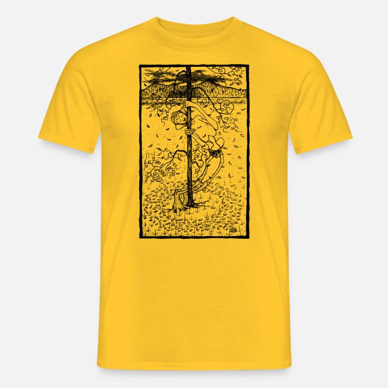 Hugo Simberg, Herbst - Männer T-Shirt - Gelb