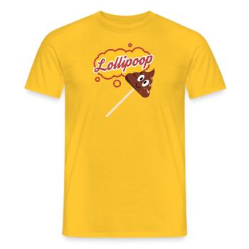 Lollipoop - T-shirt homme - jaune - Devant - AI Model Male 178 dark (178cm)