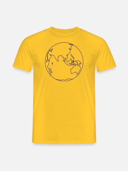 Erde - Männer T-Shirt - Gelb