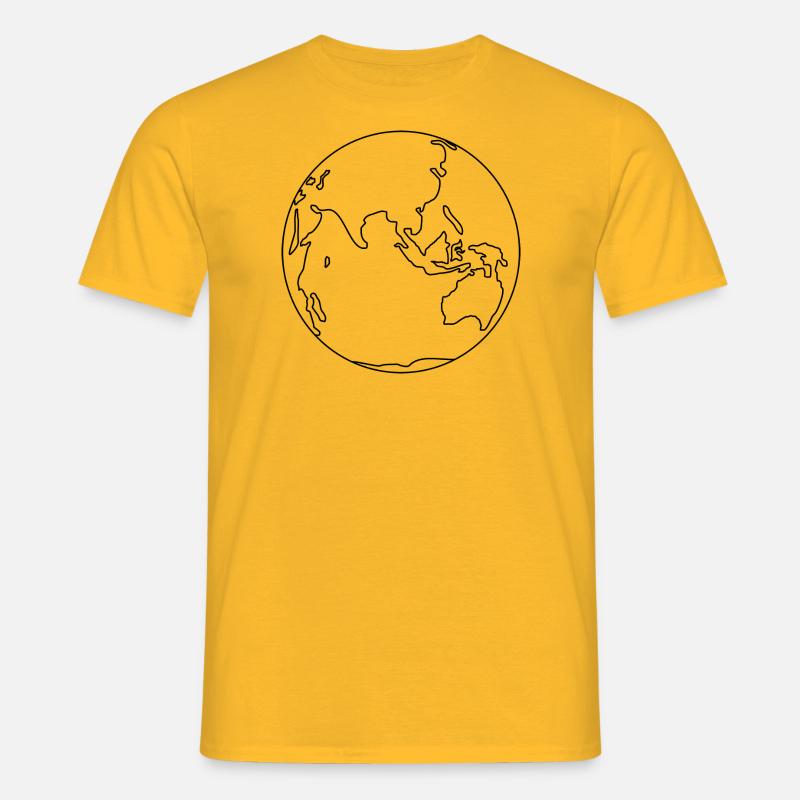 Erde - Männer T-Shirt - Gelb