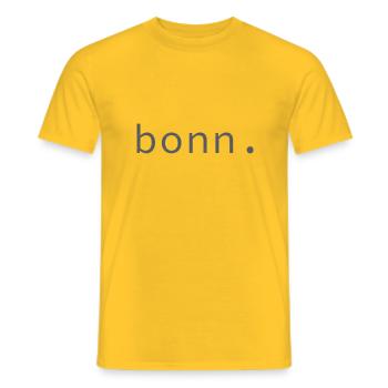 bonn. - Männer T-Shirt - Gelb - Vorne - AI Model Male 178 dark (178cm)