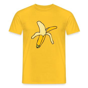 banane - T-shirt homme - jaune - Devant - AI Model Male 178 dark (178cm)