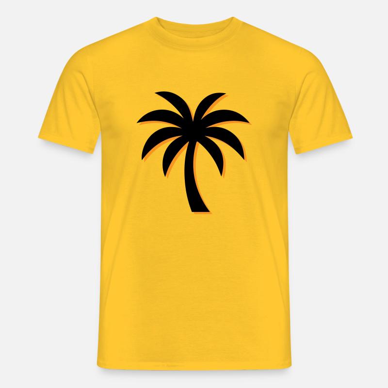Palm Tree Icon - Men’s T-shirt - yellow