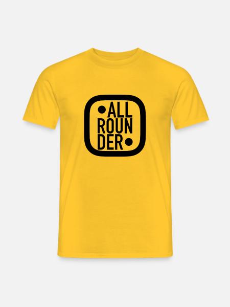 ALLROUNDER Alleskönner Genie Multitalent - Männer T-Shirt - Gelb