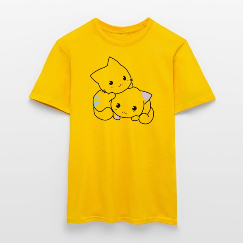 Katzen süß Männer T-Shirt