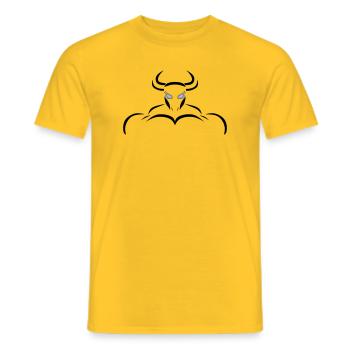 Alpha-Taurus - Männer T-Shirt - Gelb - Vorne - AI Model Male 178 dark (178cm)