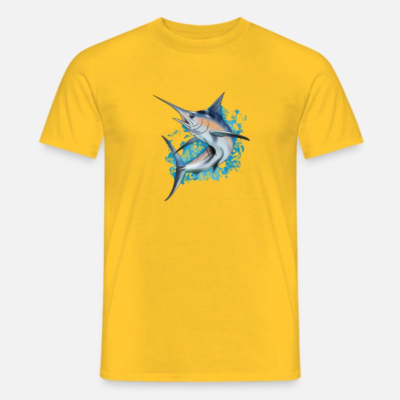 Speerfisch - Männer T-Shirt - Gelb