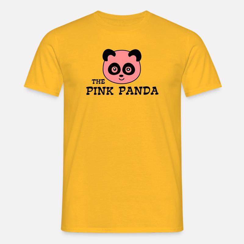 Panda - Männer T-Shirt - Gelb