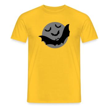 Les chauves-souris - T-shirt homme - jaune - Devant - AI Model Male 178 dark (178cm)