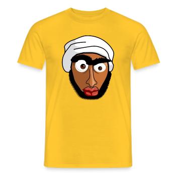 muslim - Männer T-Shirt - Gelb - Vorne - AI Model Male 178 dark (178cm)