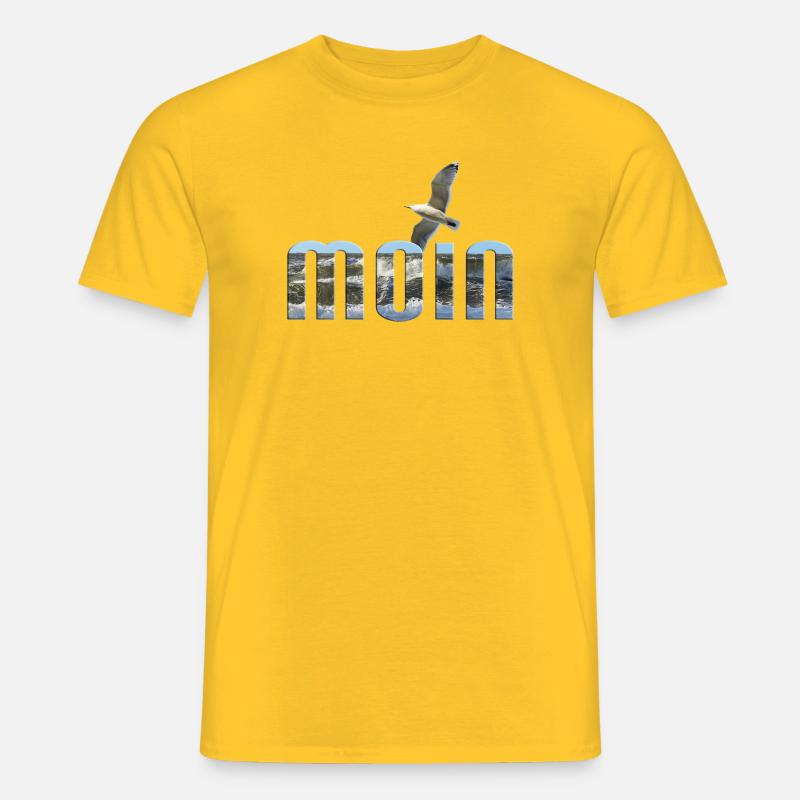 Moin - Männer T-Shirt - Gelb