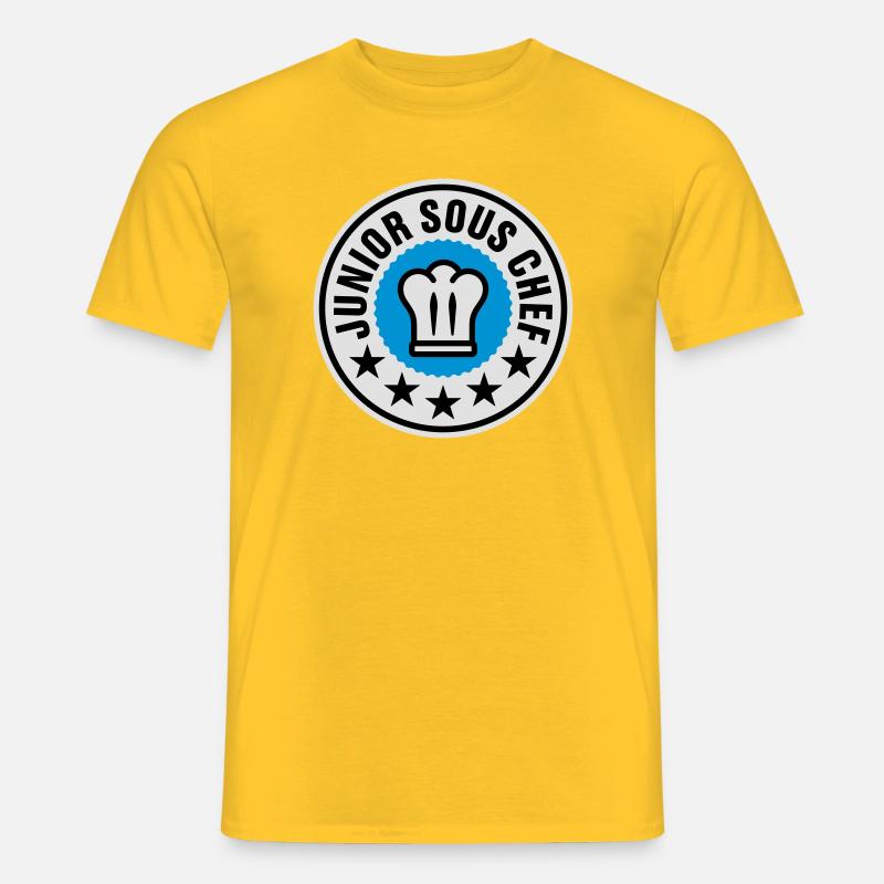 Junior Sous Chef - Männer T-Shirt - Gelb