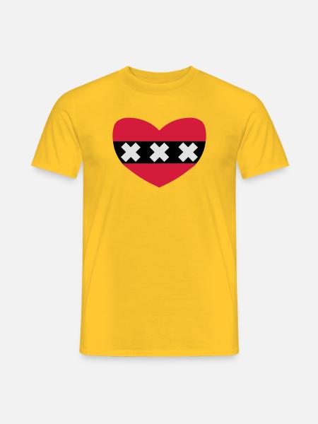 ich liebe Amsterdam - Männer T-Shirt - Gelb