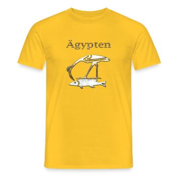 Egypte 85 - T-shirt homme - jaune - Devant - AI Model Male 178 dark (178cm)