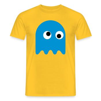 Game Classics Ghost - Men's T-Shirt - yellow - Front - AI Model Male 178 dark (178cm)