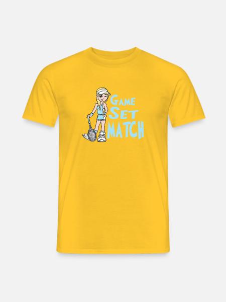 Tennis - Männer T-Shirt - Gelb