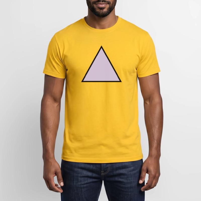forme de triangle hippie triangle T-shirt homme