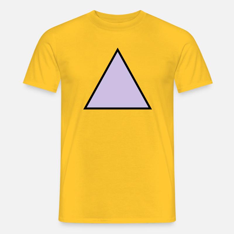 forme de triangle hippie triangle - T-shirt homme - jaune