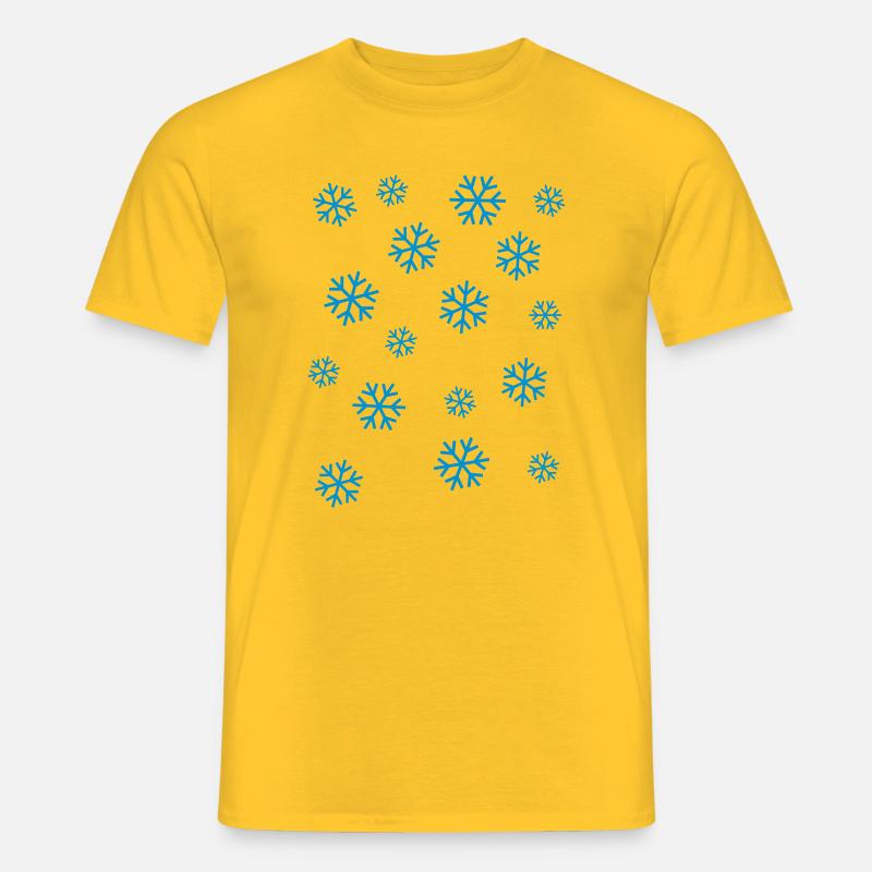 Snow - Männer T-Shirt - Gelb