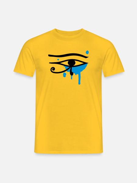 L'oeil d'Horus - T-shirt homme - jaune