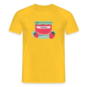 Marmelade - Männer T-Shirt - Gelb - Vorne - AI Model Male 178 dark (178cm)