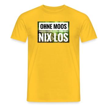 Ohne Moos Nix Los - Männer T-Shirt - Gelb - Vorne - AI Model Male 178 dark (178cm)