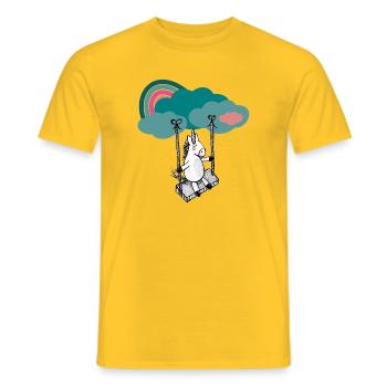 Bonne licorne - T-shirt homme - jaune - Devant - AI Model Male 178 dark (178cm)