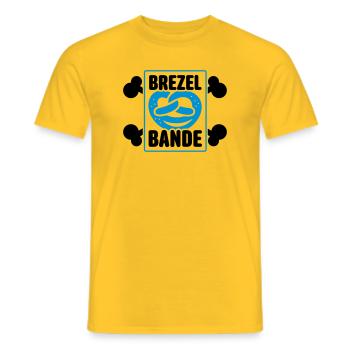 brezel bande - Männer T-Shirt - Gelb - Vorne - AI Model Male 178 dark (178cm)